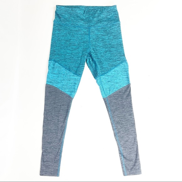3/$25 Spalding Colorblock Blue & Grey Leggings Yoga Pants - Small - Picture 3 of 10